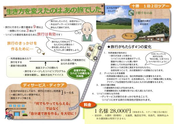 リハビリに最適な「旅行のきっかけ」をつくるために…